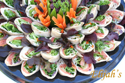 Elijah's Catering San Diego, Sliced Wrap Ups.